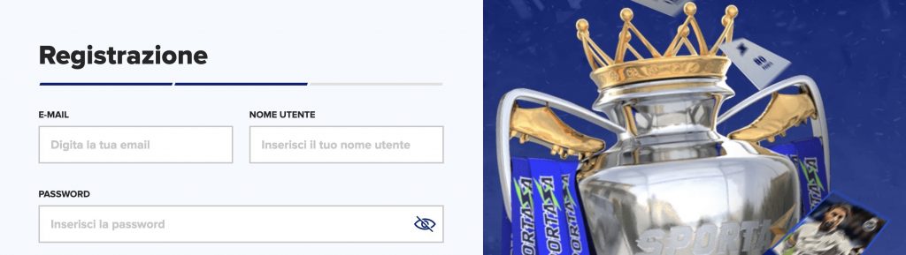 form registrazione sportaza